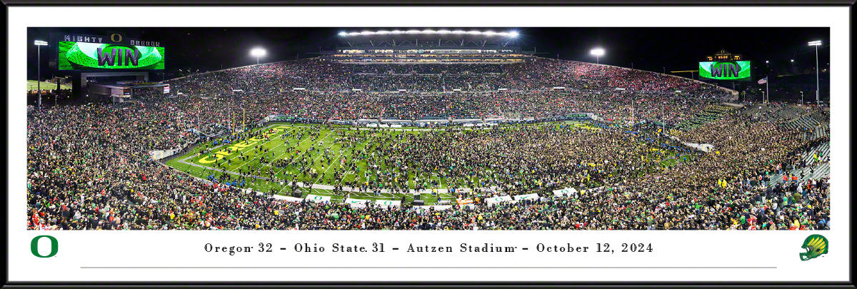 Oregon Ducks - Autzen Stadium Panoramic Fan Cave Wall Decor