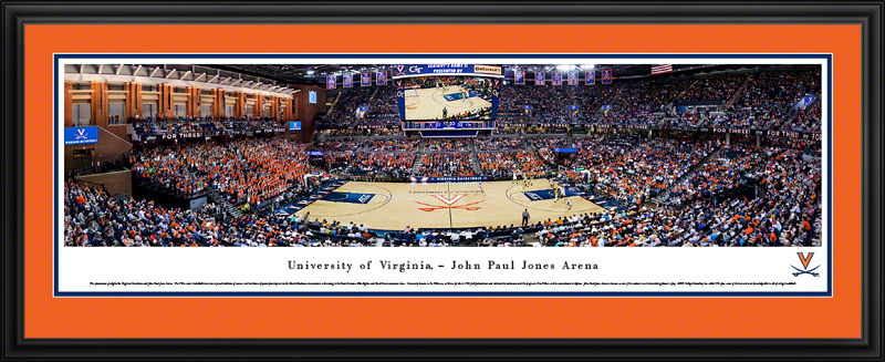 Virginia Cavaliers Basketball Panoramic Picture - John Paul Jones Arena Fan Cave Decor