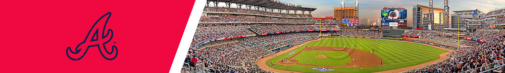 Atlanta Braves Panoramic Poster - MLB Fan Cave Decor