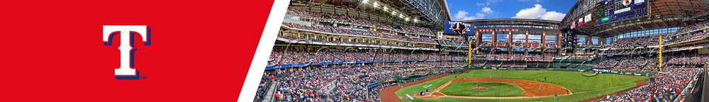 Rangers Ballpark in Arlington - Baseball Field - 48x16 Gallery Wrapped  Canvas Wall Art