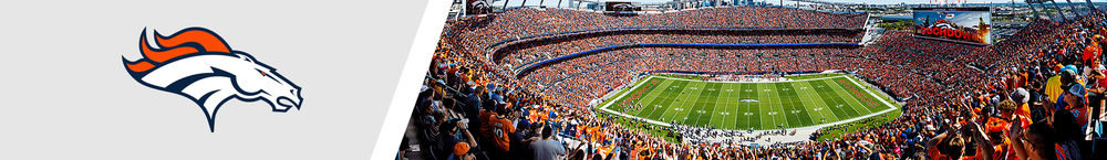 : Empower Field, Home of the Denver Broncos - 44x18-inch Double  Mat, Deluxe Framed Picture by Blakeway Panoramas : Sports & Outdoors