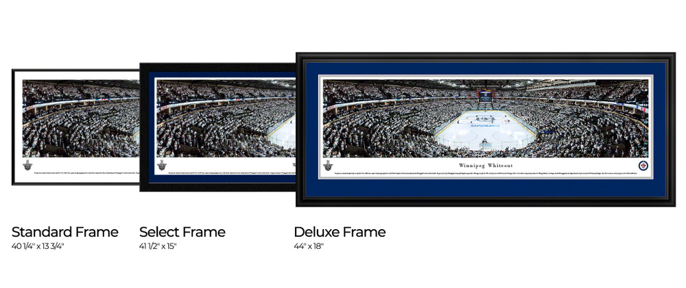 Winnipeg Jets Whiteout Framed Panoramic Picure