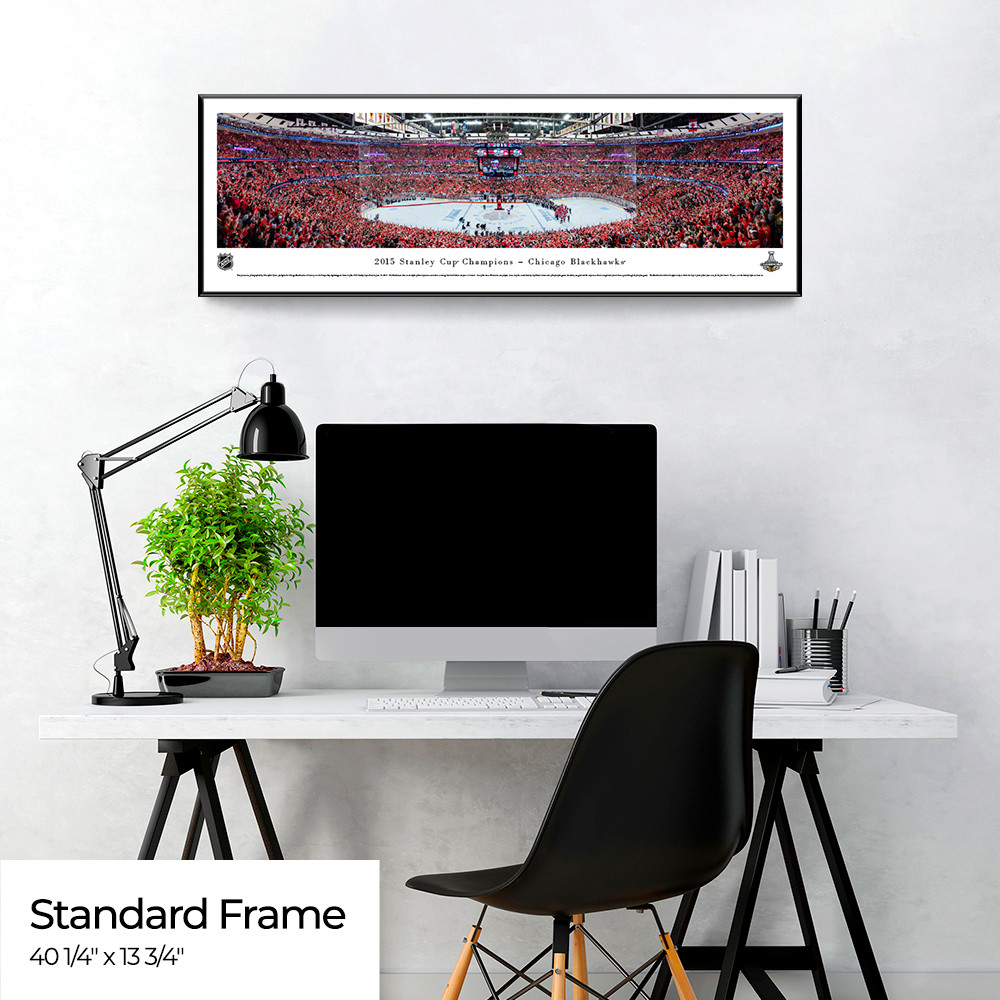 2015 Stanley Cup Panoramic Poster - Chicago Blackhawks