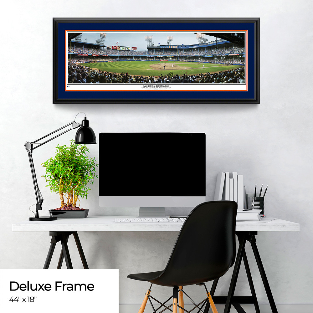 Detroit Tigers Last Pitch at Old Tiger Stadium Panoramic Photo, Framed No  Glass