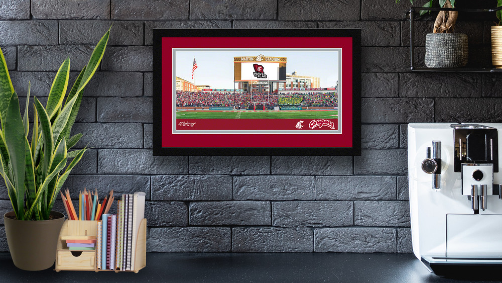 Washington State Cougars College Sports Panoramic Posters - Fan Cave Decor