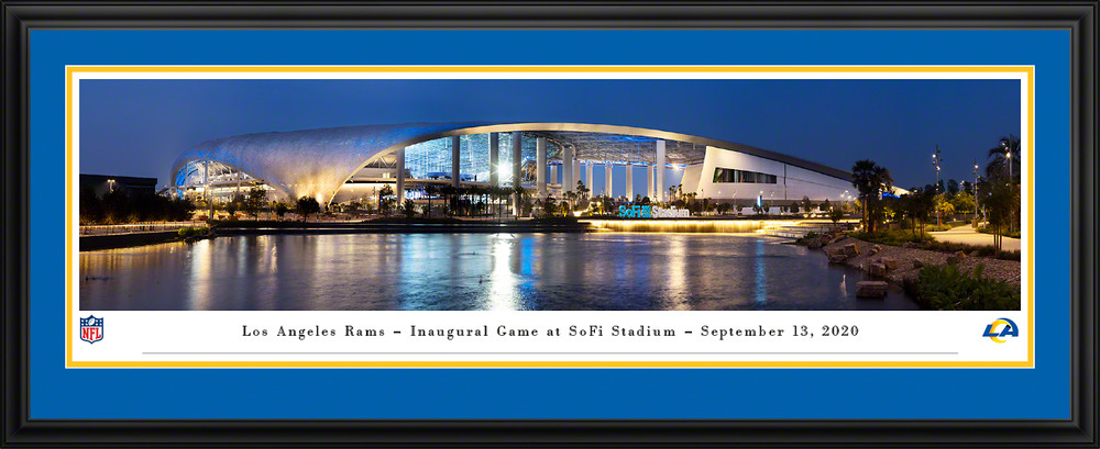 Los Angeles Rams Framed Panoramic Poster Sofi Stadium Picture