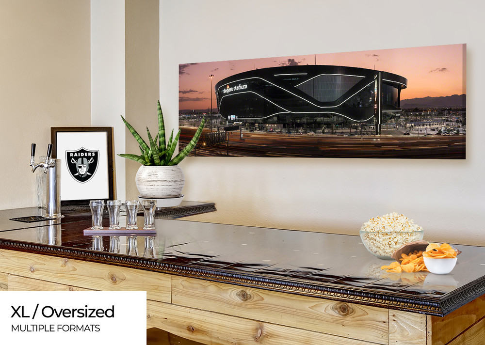 Las Vegas Raiders Framed Panoramic Poster - Allegiant Stadium Picture
