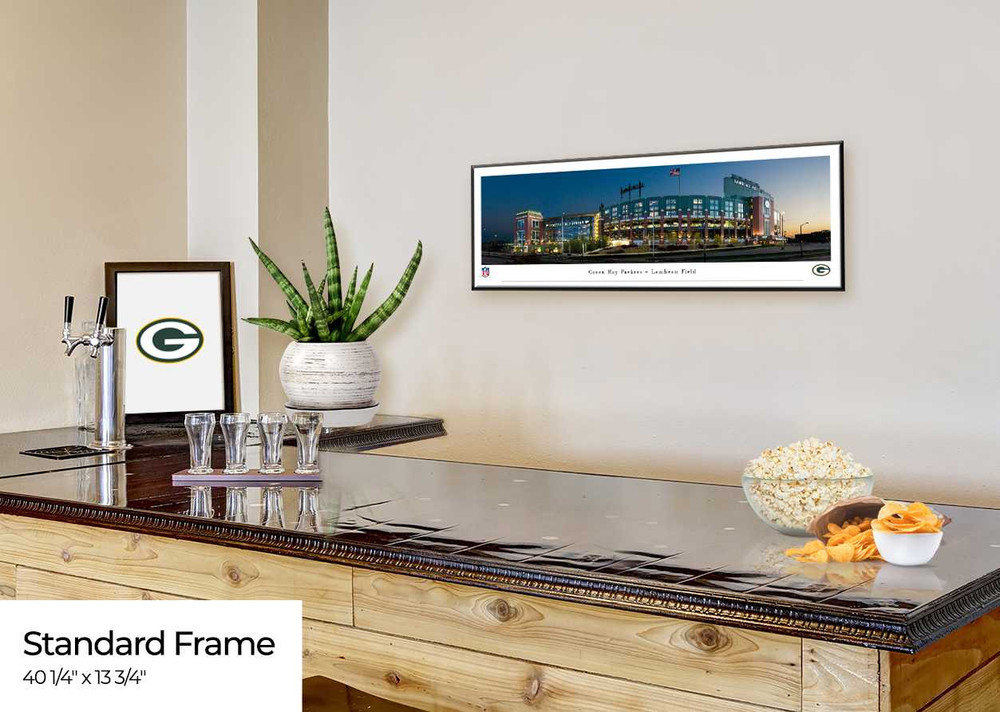 Green Bay Packers Panoramic Fan Cave Poster - Lambeau Field Picture