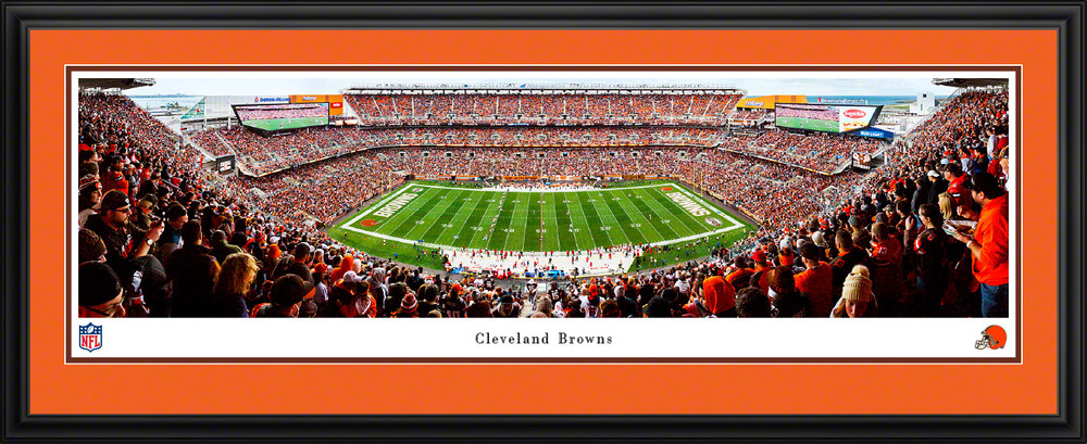 Cleveland Browns Panoramic Poster - FirstEnergy Stadium NFL Fan