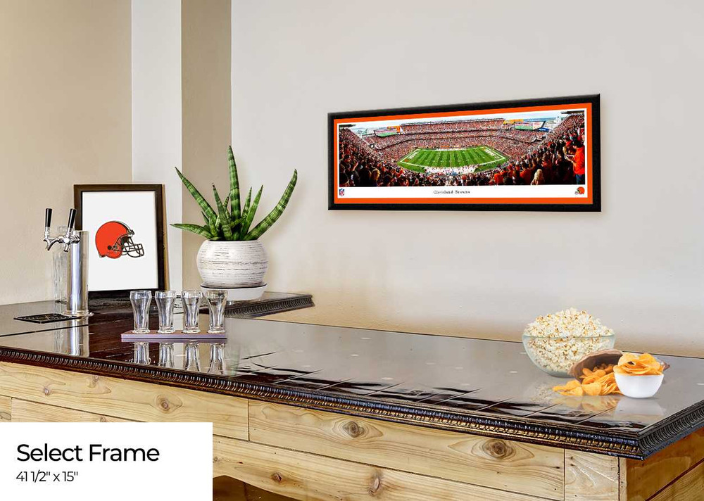 Cleveland Browns Panoramic Poster - FirstEnergy Stadium NFL Fan