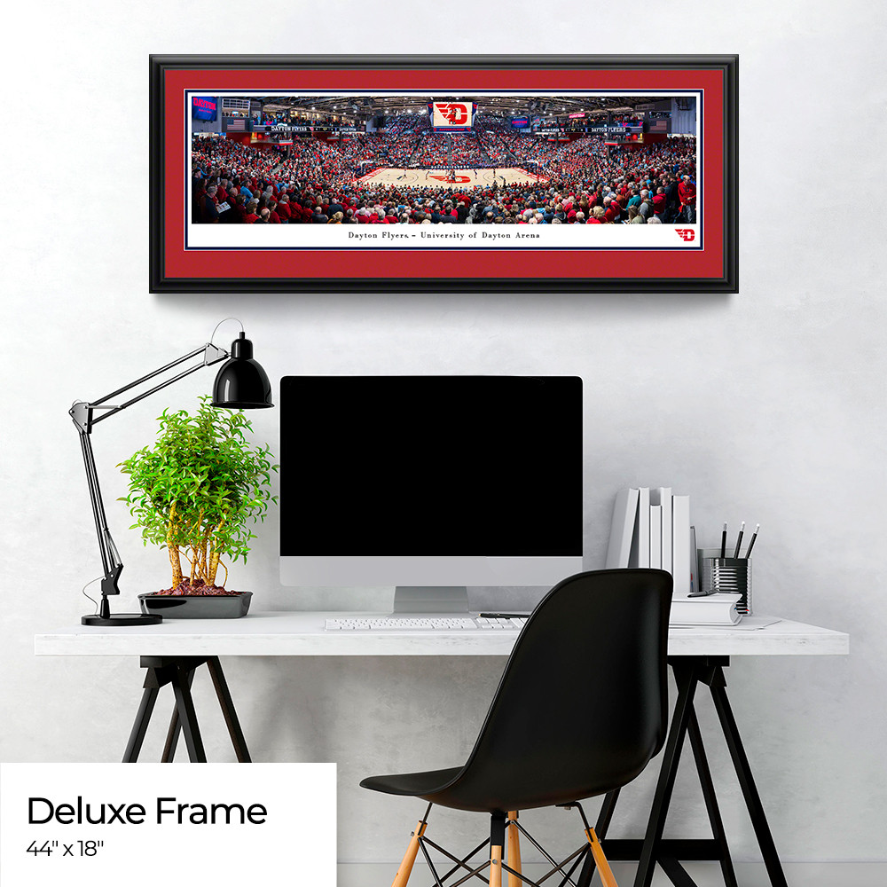 Dayton Flyers Basketball Panoramic Picture - UD Arena Fan Cave Decor