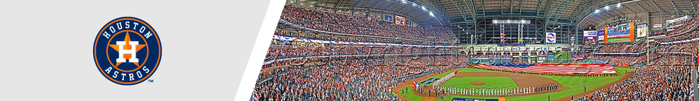 Houston Astros MLB Fan Cave Decor - 2022 World Series Opening Ceremony  Panoramic Picture