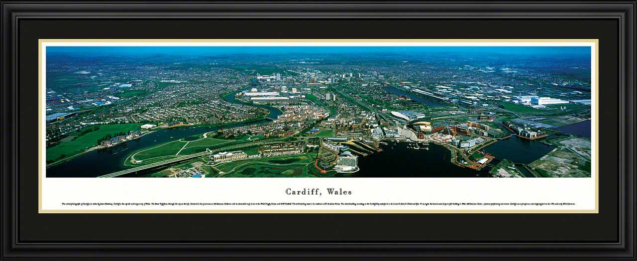 Cardiff, Wales City Skyline Panoramic Picture