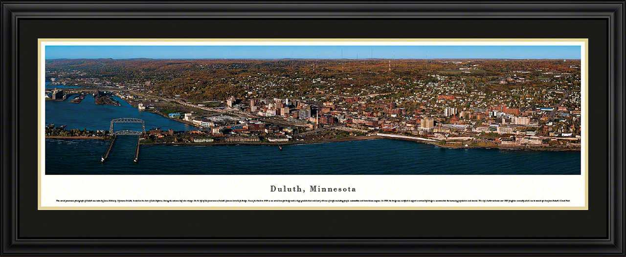 Duluth, Minnesota Autumn City Skyline Panorama