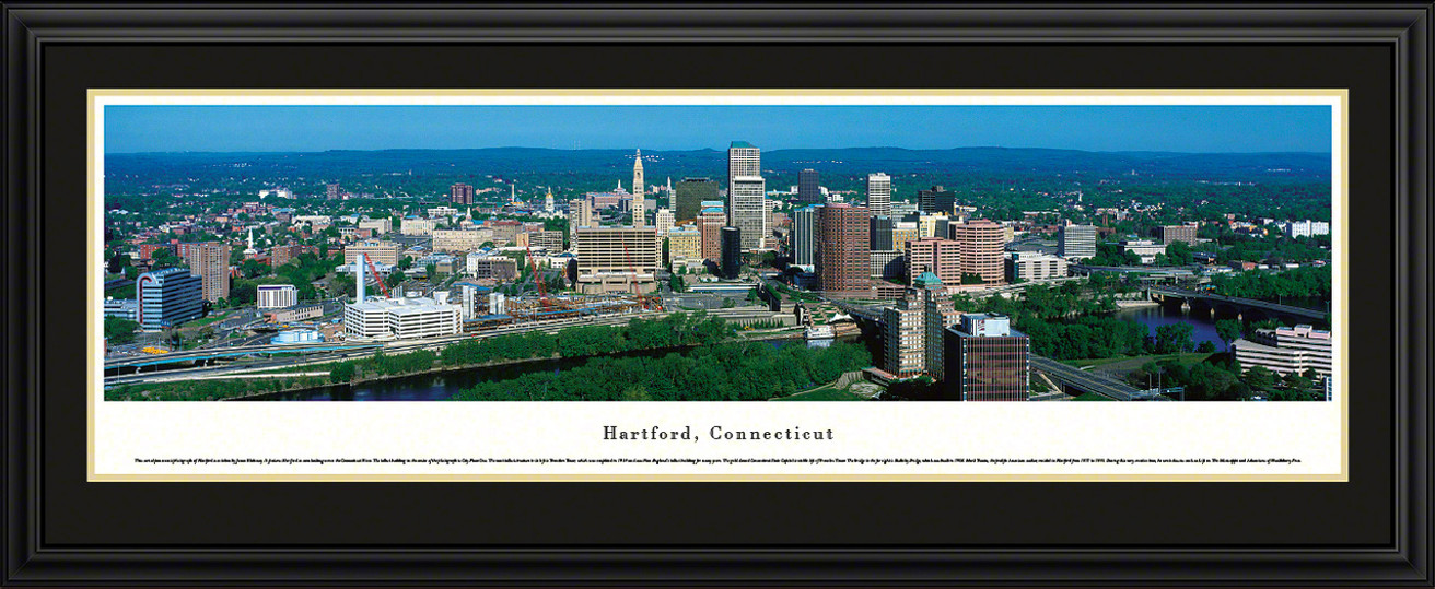 Hartford, Connecticut City Skyline Panoramic Picture