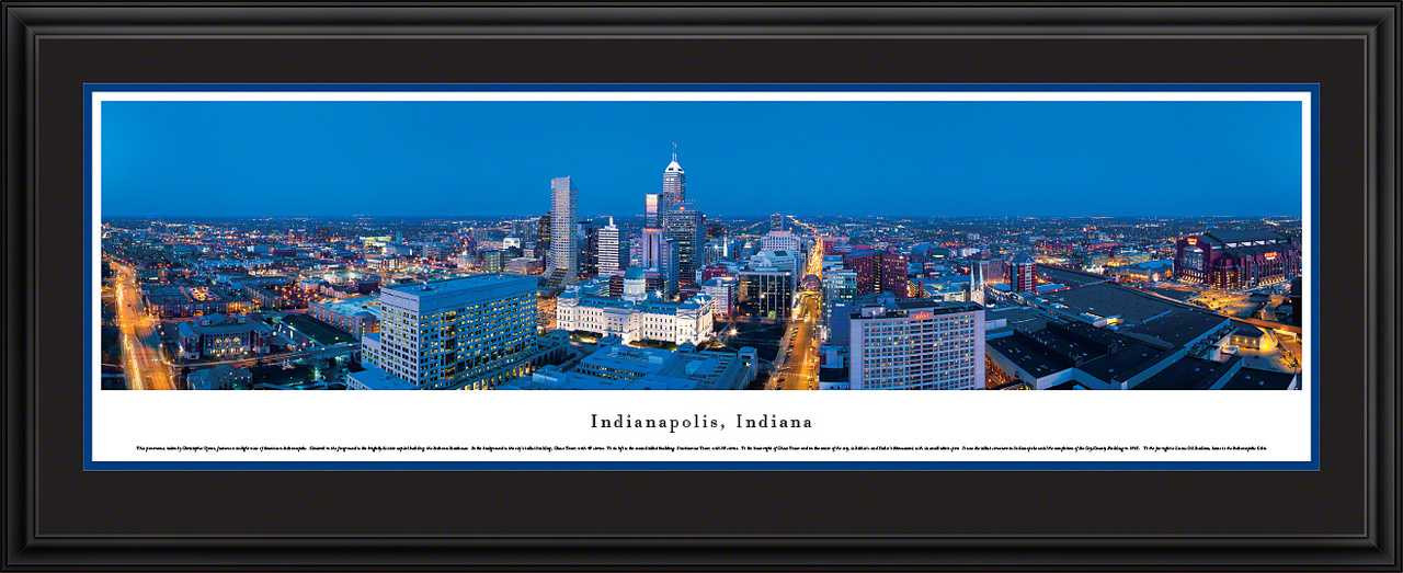 Indianapolis, Indiana Skyline Panorama - Twilight