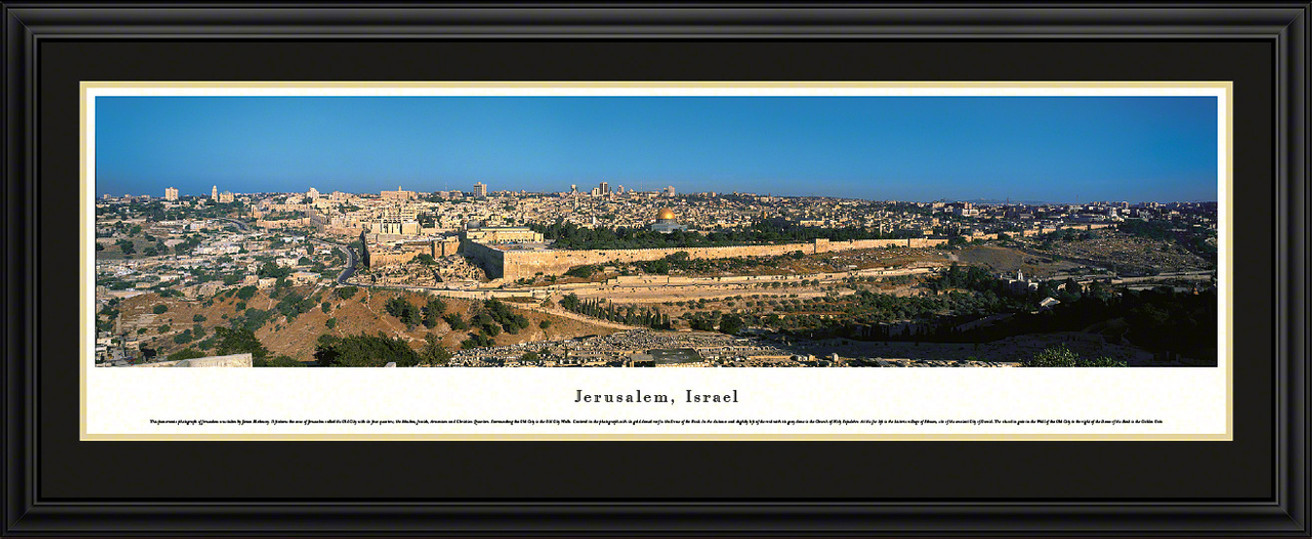 Jerusalem, Israel City Skyline Panoramic Picture