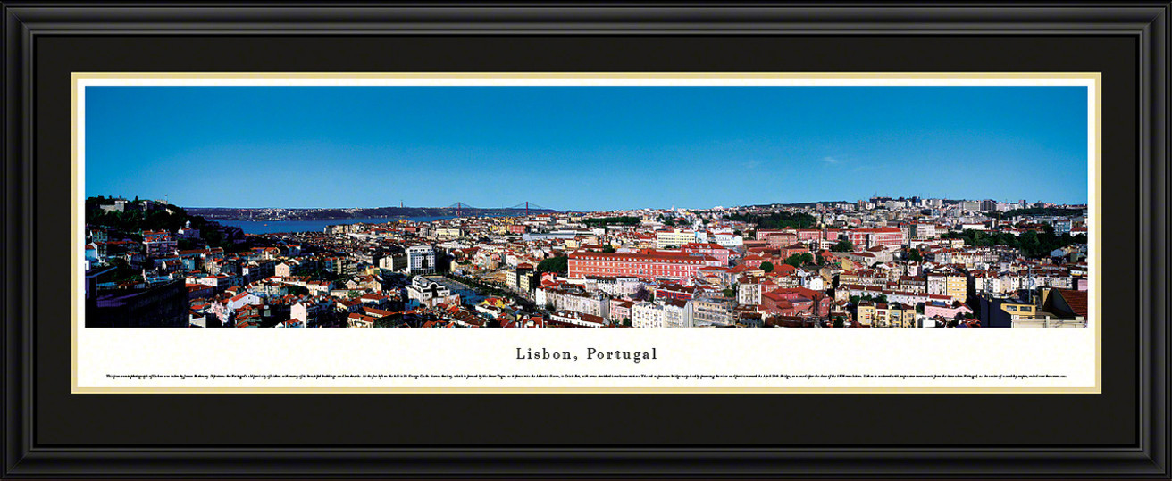 Lisbon, Portugal City Skyline Panoramic Picture