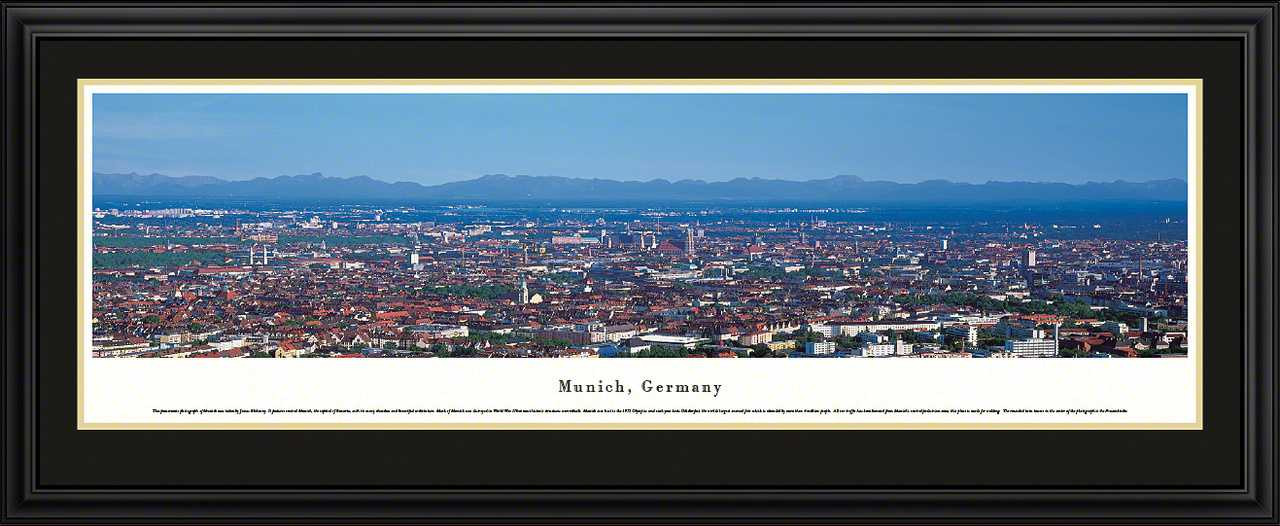 Munich, Germany City Skyline Panoramic Picture