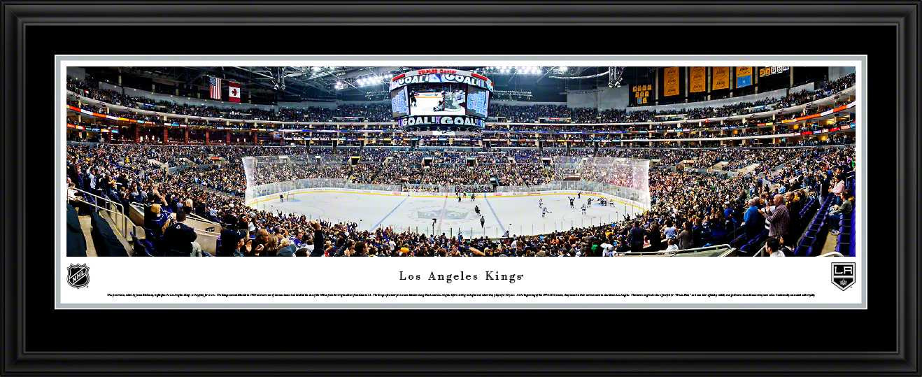 LA Kings Panoramic Poster - NHL Fan Cave Decor
