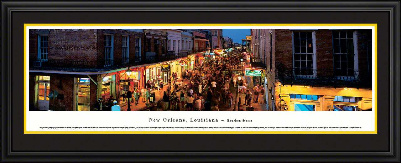 New Orleans, Louisiana - Bourbon Street Panoramic Picture