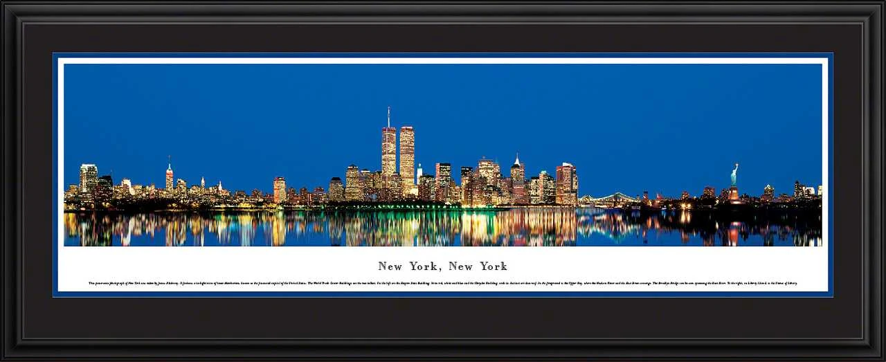 New York City Panoramic Skyline Picture - Twilight