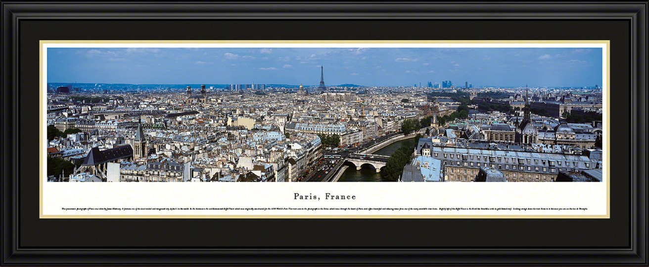 Paris, France City Skyline Panoramic Picture