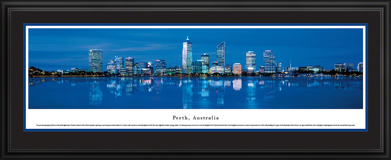 Perth, Australia City Skyline Panorama - Twilight