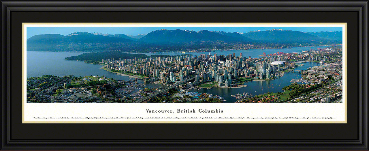 Vancouver, British Columbia, Canada Skyline Print