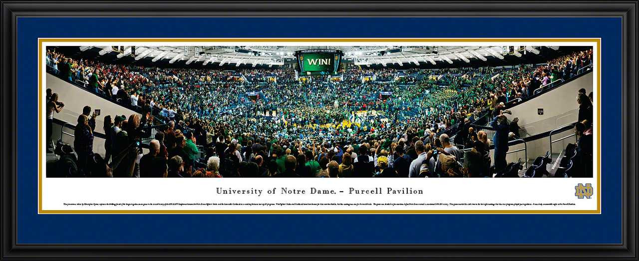 Notre Dame Fighting Irish Panoramic - Purcell Pavilion