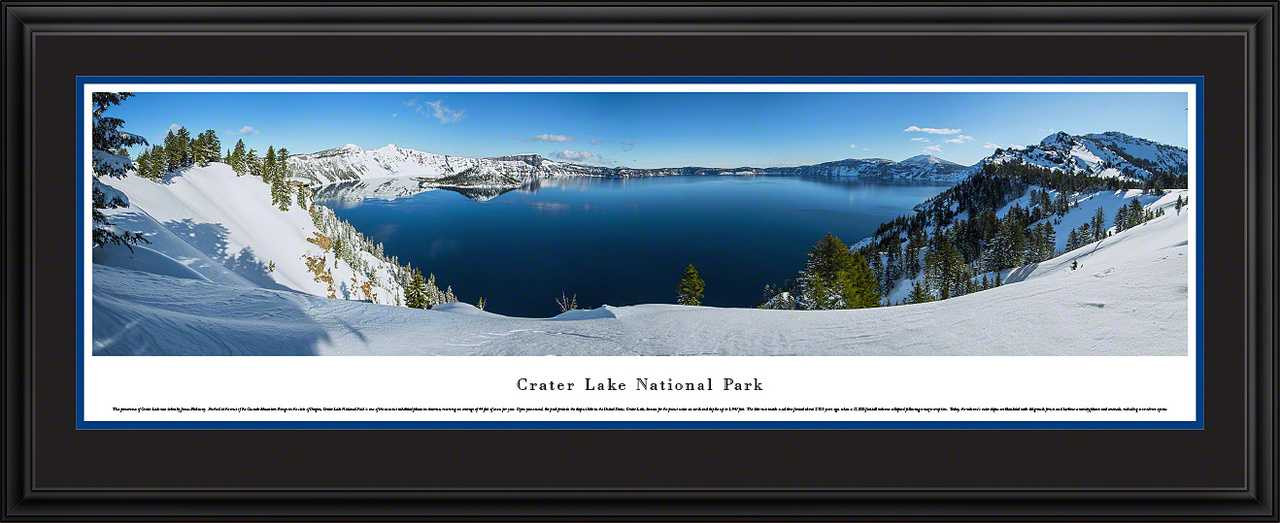 Crater Lake National Park Panoramic Picture - Winter