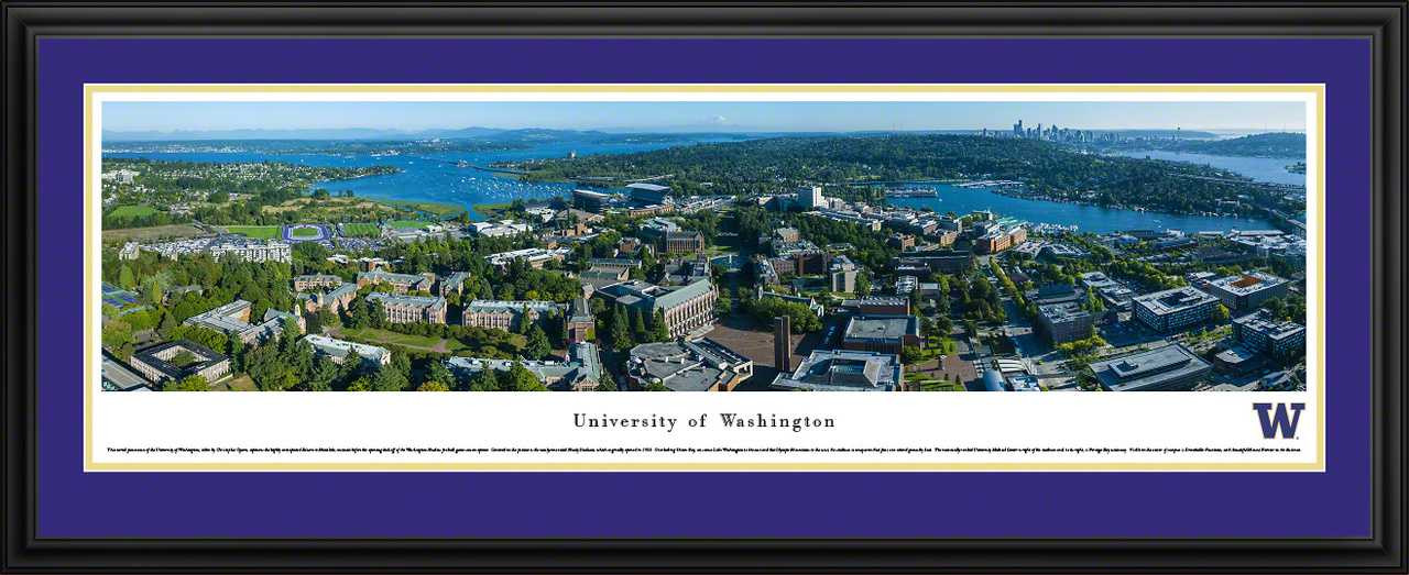 Washington Huskies Football Panoramic - Aerial Campus Picture