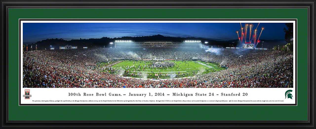 2014 Rose Bowl Panoramic Picture - Michigan State Spartans