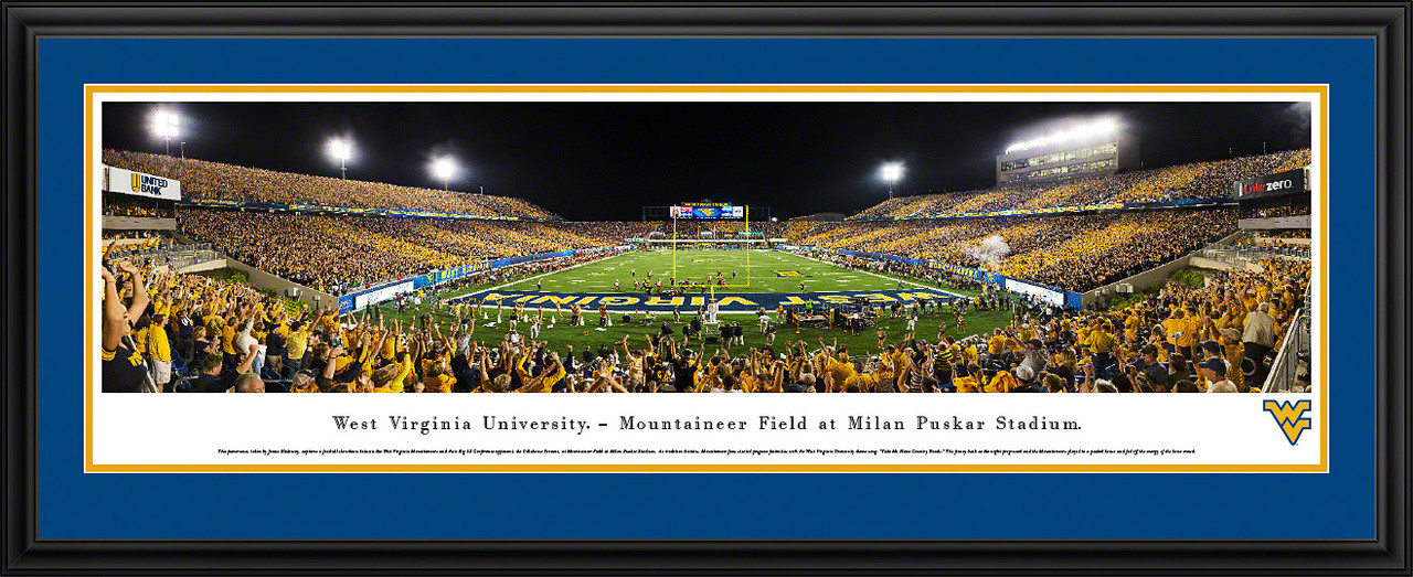 West Virginia Mountaineers Football Panoramic Poster