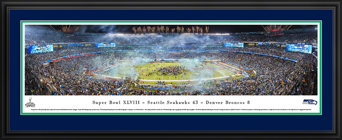 2014 Super Bowl Panoramic Picture - Seattle Seahawks