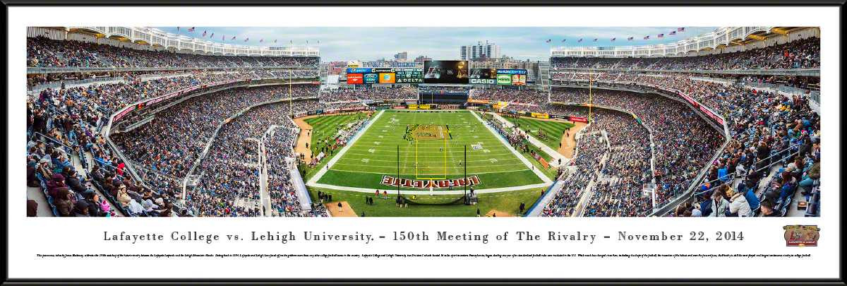Lafayette vs. Lehigh Rivalry Panoramic -150th Meeting - Yankee Stadium Picture