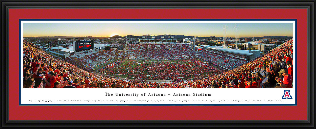 Arizona Wildcats Panoramic Poster - Arizona Stadium