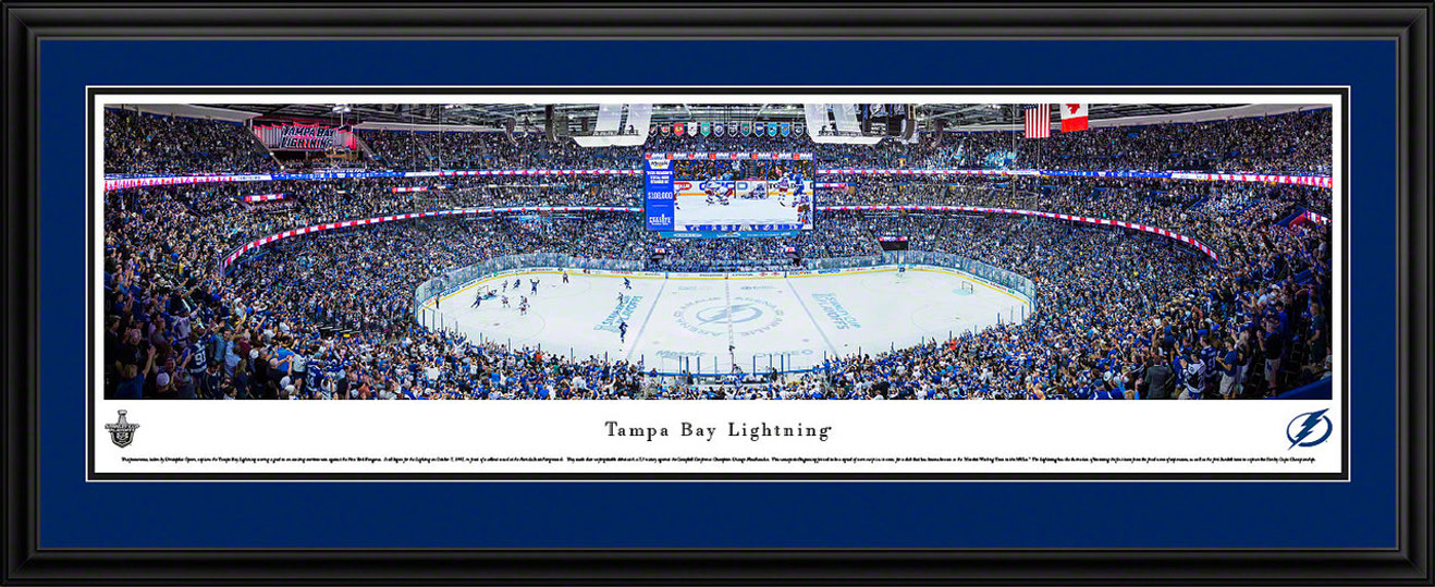 Tampa Bay Lightning 2021 Stanley Cup Champions Black Framed Jersey Display Case