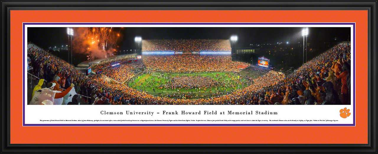 Clemson Tigers Memorial Stadium Football Panoramic Picture