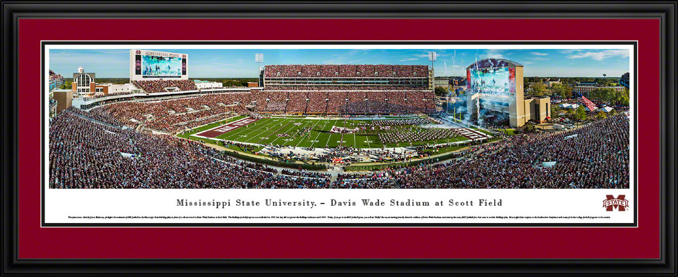 Mississippi State Bulldogs Football Panoramic - Davis Wade Stadium Panorama