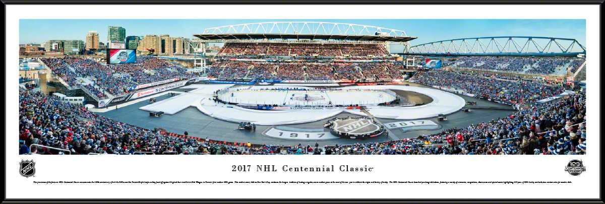 2017 NHL Centennial Classic Panoramic Picture - Toronto Maple Leafs vs. Detroit Red Wings