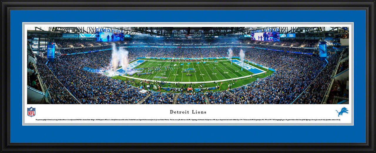 Detroit Lions Panoramic Poster - Ford Field