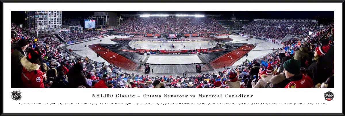 NHL 100 Classic Panoramic Picture - Ottawa Senators vs. Montreal Canadiens