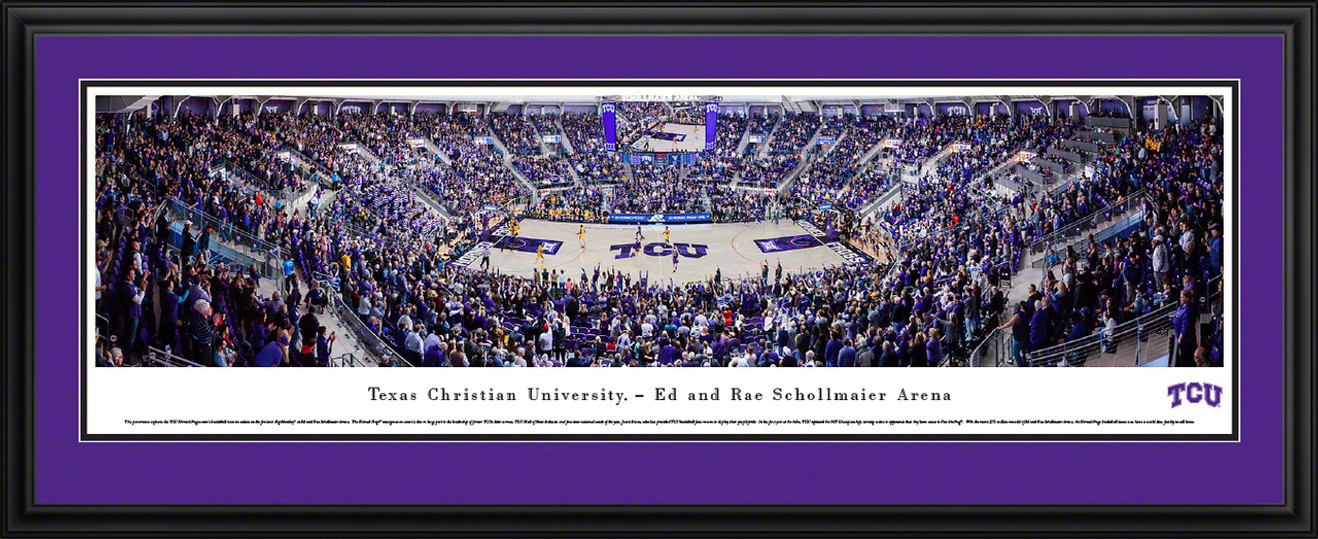 TCU Horned Frogs Basketball Panoramic Picture - Ed & Rae Schollmaier Arena