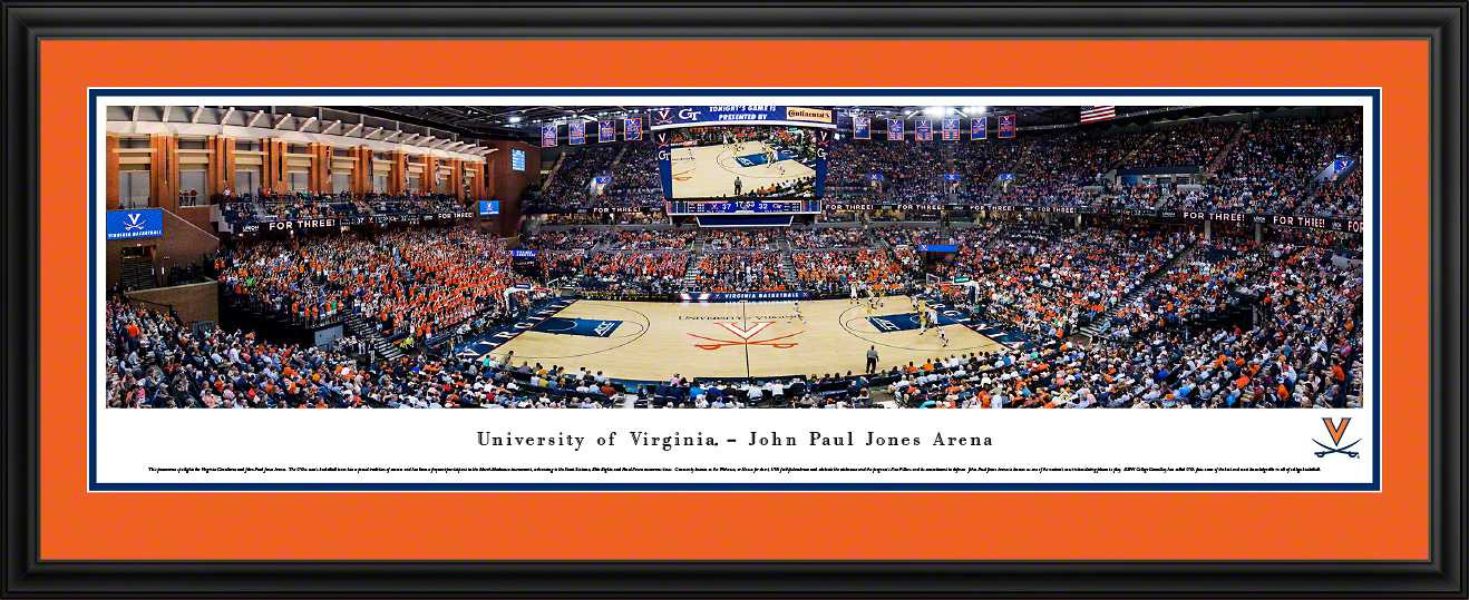 Virginia Cavaliers Basketball Panoramic Picture - John Paul Jones Arena