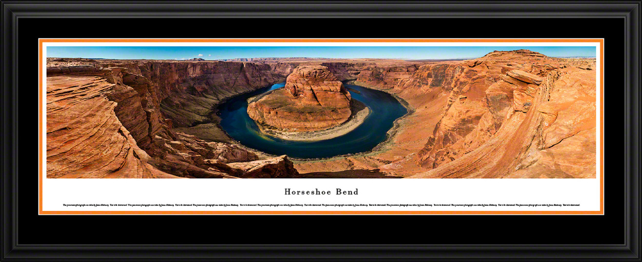 Horseshoe Bend Scenic Panoramic Landscape Print