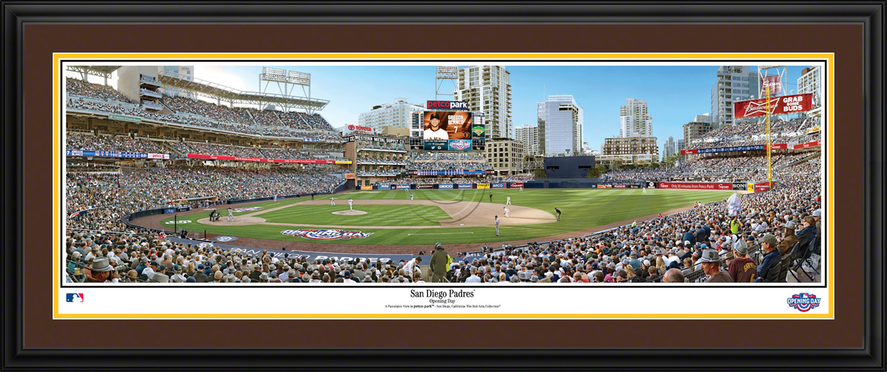 San Diego Padres Panoramic Poster - MLB Fan Cave Decor