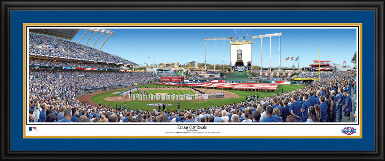 Kansas City Royals Panoramic Picture - Opening Day at Kauffman Stadium - MLB Wall Decor