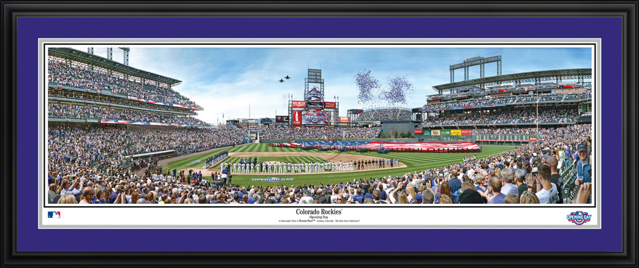 Colorado Rockies Panoramic Picture - Opening Day at Coors Field MLB Wall Decor