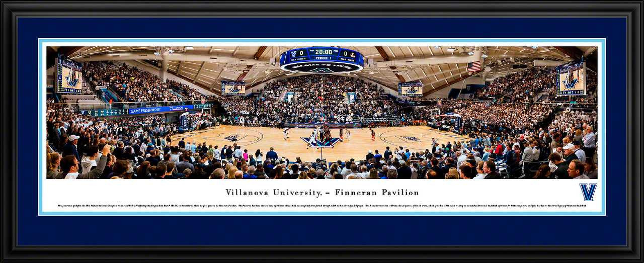 Villanova Wildcats Basketball Panoramic Poster - Finneran Pavilion